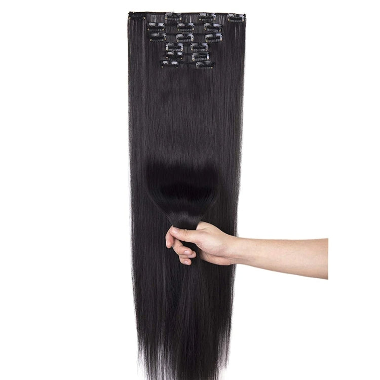 6 In 1 60cm Card Hair Extension Piece 16 Card Long Straight Hair Wig Piece, Color: 2.1BH613 - free shipping - PMC TechLife - Order now!