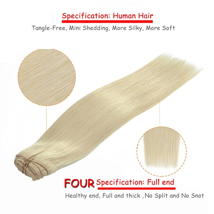 6 In 1 60cm Card Hair Extension Piece 16 Card Long Straight Hair Wig Piece, Color: 17.27M613 - free shipping - PMC TechLife - Order now!
