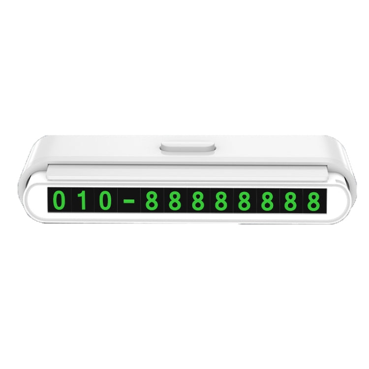 2 PCS One-Click Automatic Hiding Temporary Parking Signs For Cars(White - Green Numbers) - Parking Card by PMC Jewellery | Online Shopping South Africa | PMC Jewellery | Buy Now Pay Later Mobicred