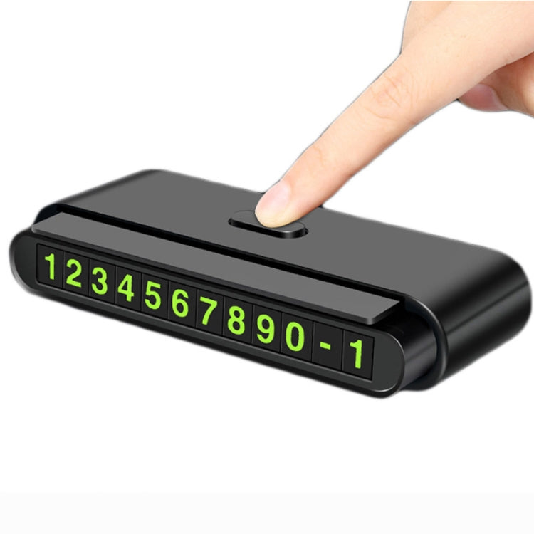 2 PCS One-Click Automatic Hiding Temporary Parking Signs For Cars(Black - Green Numbers) - Parking Card by PMC TechLife | Online Shopping South Africa | PMC TechLife | Buy Now Pay Later Mobicred