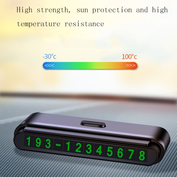 2 PCS One-Click Automatic Hiding Temporary Parking Signs For Cars(White - Green Numbers) - free shipping - PMC TechLife - Order now!