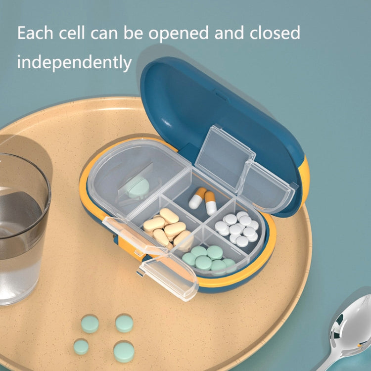 HW073 Portable Cut Medicine Large-capacity Pill Box Compartment Sealed Small Pill Box(Grey) - free shipping - PMC TechLife - Order now!