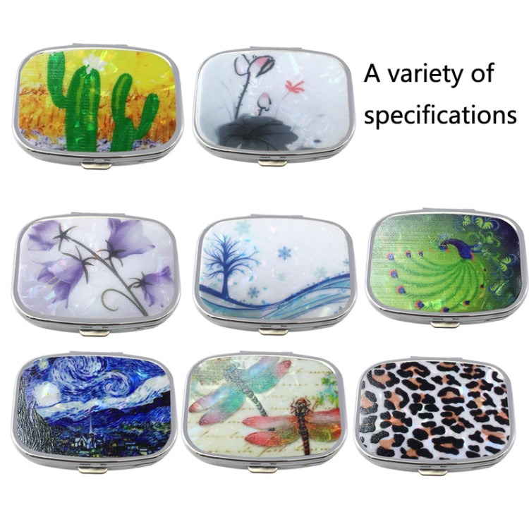 2 PCS Y10336 Two-Compartment Metal Portable Pill Box(Wind Cloud) - free shipping - PMC TechLife - Order now!
