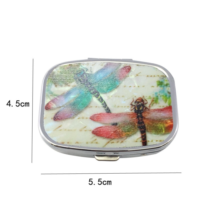 2 PCS Y10336 Two-Compartment Metal Portable Pill Box(Wind Cloud) - free shipping - PMC TechLife - Order now!