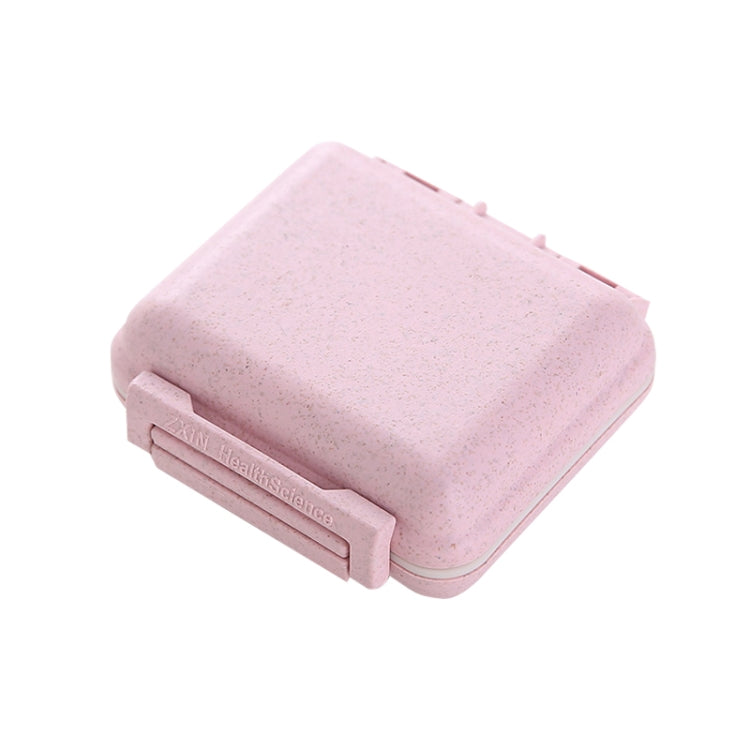 JS0018 Wheat Portable Sealed Pill Box with 6 Compartments For Pill Health Care Box(Pink) - free shipping - PMC TechLife - Order now!