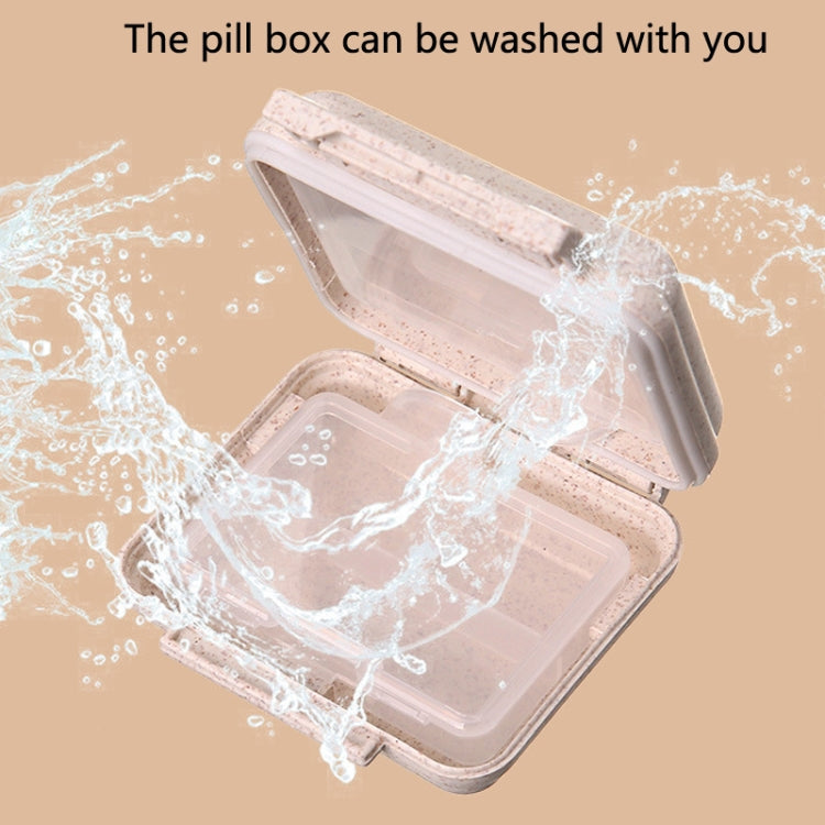 JS0018 Wheat Portable Sealed Pill Box with 6 Compartments For Pill Health Care Box(Green) - free shipping - PMC TechLife - Order now!