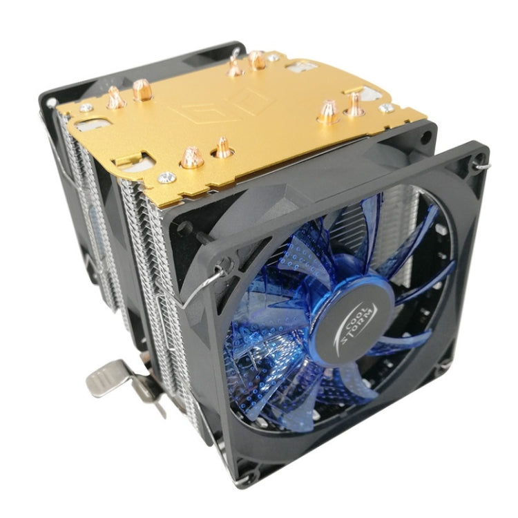 COOL STORM CT-4U-9cm Heat Pipe Dual-Tower CPU Radiator Copper Pipe 9 Cm Fan For Intel/AMD Platform Specification： Aurora Three-fan 3 Line - Fan Cooling by COOL STORM | Online Shopping South Africa | PMC Jewellery | Buy Now Pay Later Mobicred