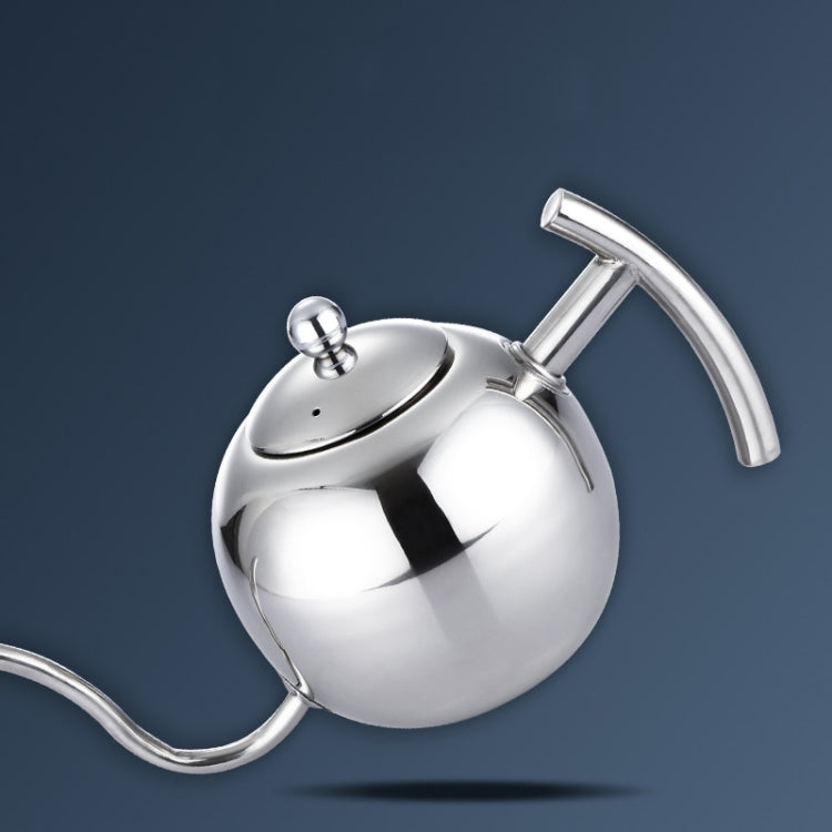 Hand Flush Pot Mocha Coffee Pot Stainless Steel Coffee Pot European Style Stainless Steel Teapot With Strainer, Capacity: 0.85L(Silver) - free shipping - PMC TechLife - Order now!