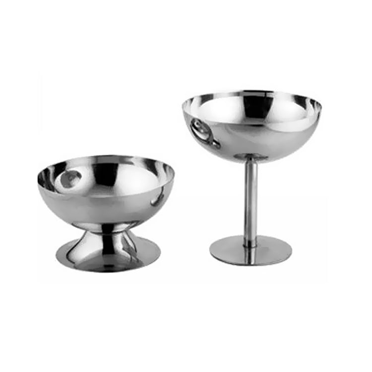 Stainless Steel Ice Cream Cup Ice Cream Goblet Bar Wine Glass, Specification： A Short - Cutlery Sets by PMC Jewellery | Online Shopping South Africa | PMC Jewellery | Buy Now Pay Later Mobicred