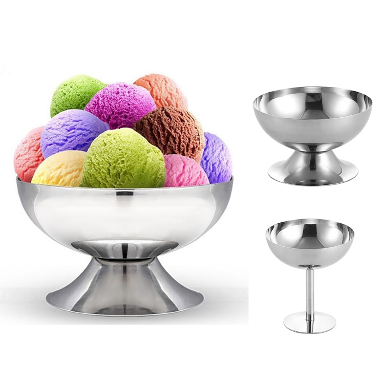 Stainless Steel Ice Cream Cup Ice Cream Goblet Bar Wine Glass, Specification： A Short - Cutlery Sets by PMC Jewellery | Online Shopping South Africa | PMC Jewellery | Buy Now Pay Later Mobicred