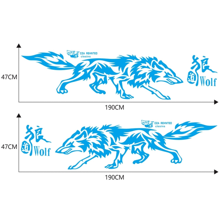 D-70 Wolf Totem Car Stickers Car Personality Modified Car Stickers(Blue) - Decorative Sticker by PMC Jewellery | Online Shopping South Africa | PMC Jewellery | Buy Now Pay Later Mobicred