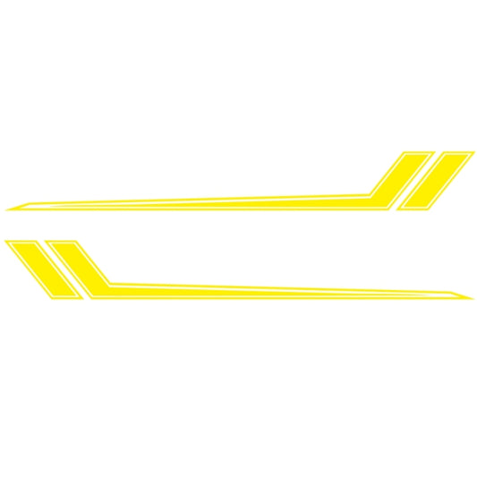 D-716 Car Striped Vinyl Body Stickers Personalized Modification Car Sticker(Yellow) - Decorative Sticker by PMC Jewellery | Online Shopping South Africa | PMC Jewellery | Buy Now Pay Later Mobicred