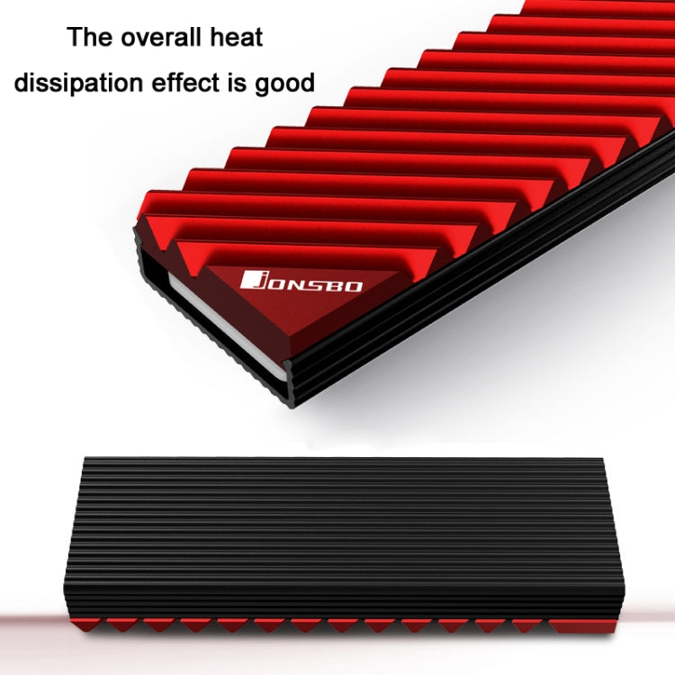 Jonsbo M.2-3 Solid State Radiator For NVME/SSD(Red) - Fan Cooling by Jonsbo | Online Shopping South Africa | PMC TechLife | Buy Now Pay Later Mobicred
