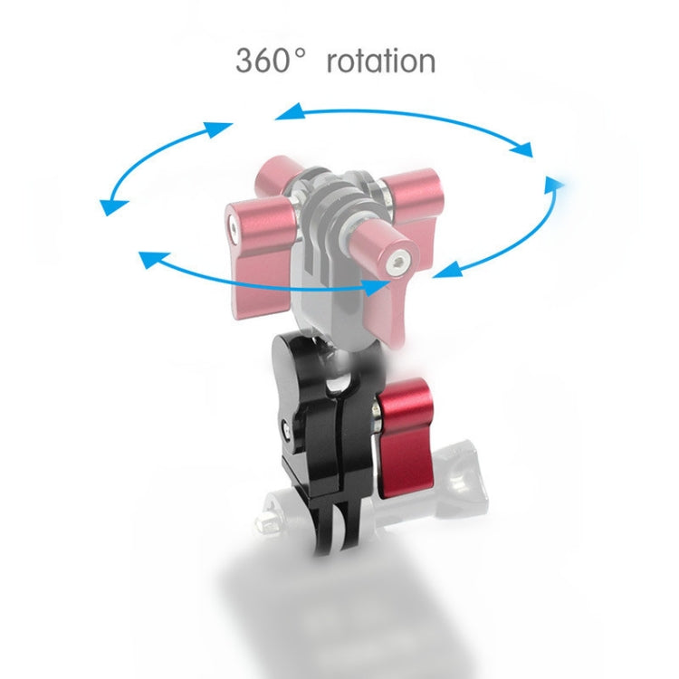 Aluminium Alloy 360 Degree Rotating Mount Adapter Adjustable Arm Connector for GoPro Hero11 Black / HERO10 Black /9 Black /8 Black /7 /6 /5 /5 Session /4 Session /4 /3+ /3 /2 /1, DJI Osmo Action and Other Action Cameras(Blue) - Helmet Mount by PMC TechLife | Online Shopping South Africa | PMC TechLife | Buy Now Pay Later Mobicred