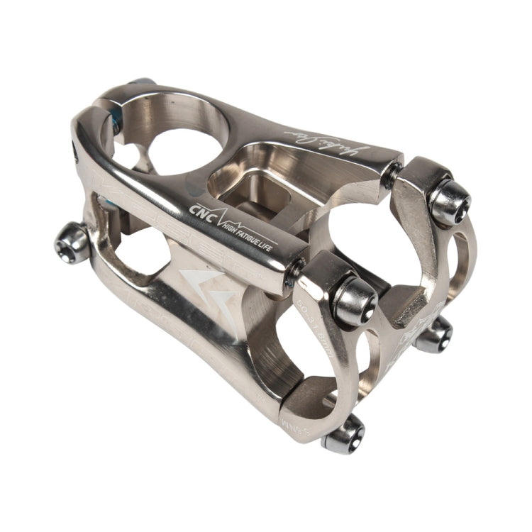 KRSEC CNC Ultra Light Short-Handed Mountain Bike Aluminum Alloy 50mm Riser, Colour: Titanium - Bicycle Grips by PMc TechLife | Online Shopping South Africa | PMc TechLife | Buy Now Pay Later Mobicred