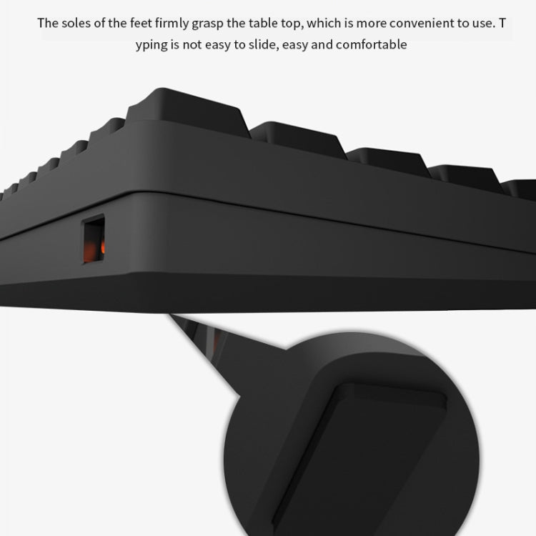 LEAVEN K28 61 Keys Gaming Office Computer RGB Wireless Bluetooth + Wired Dual Mode Mechanical Keyboard, Cabel Length:1.5m, Colour: Red Axis (White) - free shipping - PMC Jewellery - Order now!