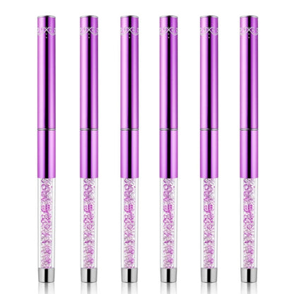 Nail Art Drawing Pen Purple Drill Rod Color Painting Flower Stripe Nail Brush With Pen Cover, Specification: 5mm - Nail Art Equipment by PMC Jewellery | Online Shopping South Africa | PMC Jewellery | Buy Now Pay Later Mobicred