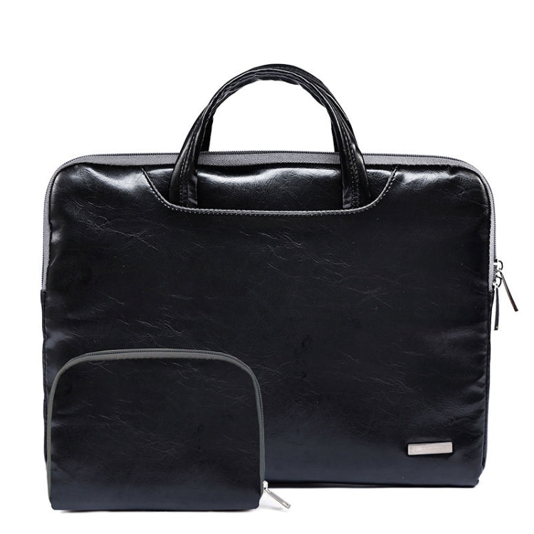 LiSEN LS-116 Simple Laptop Bag Business Laptop Liner Bag, Size: 13.3 inch(PU Black) - free shipping - PMC Jewellery - Order now!