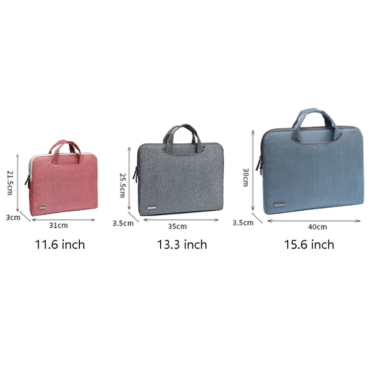 LiSEN LS-116 Simple Laptop Bag Business Laptop Liner Bag, Size: 13.3 inch(PU Black) - free shipping - PMC Jewellery - Order now!