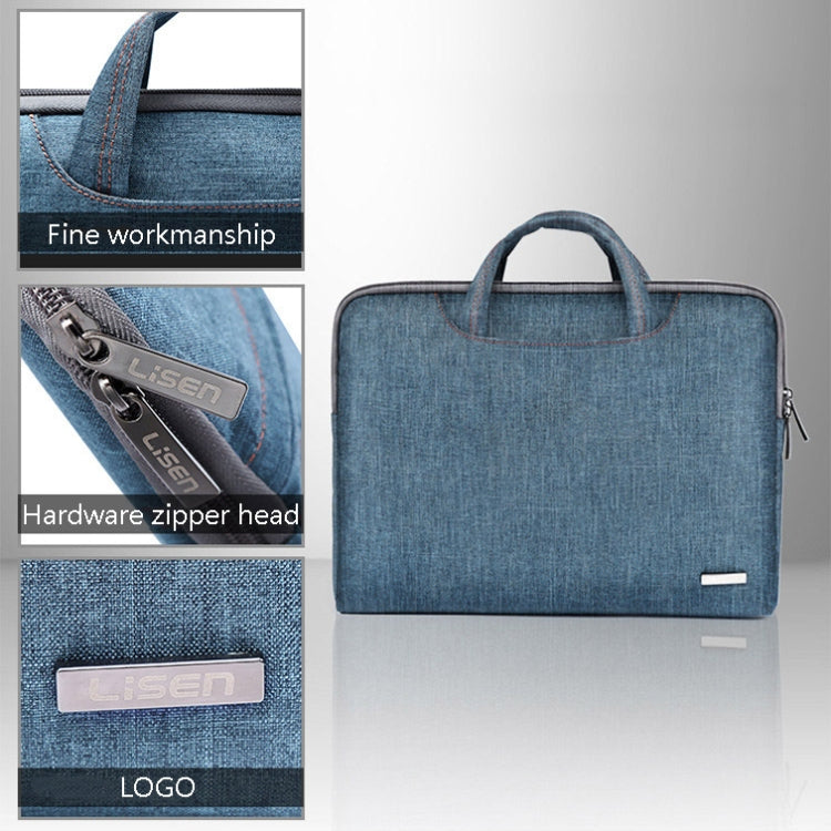 LiSEN LS-116 Simple Laptop Bag Business Laptop Liner Bag, Size: 13.3 inch(PU Black) - free shipping - PMC Jewellery - Order now!