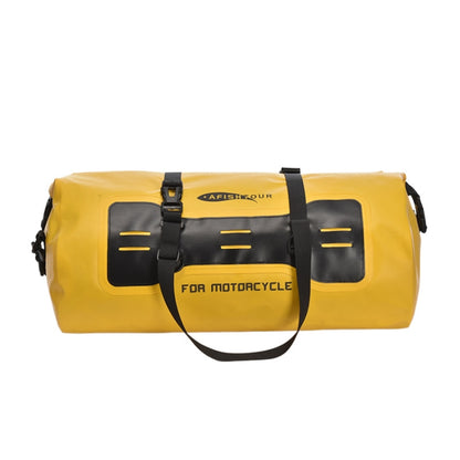 AFISHTOUR FM2031 40L Waterproof Travel Luggage Bag Large Capacity Motorcycle Rear Seat Bag(Yellow) - Bags & Luggages by AFISHTOUR | Online Shopping South Africa | PMC Jewellery | Buy Now Pay Later Mobicred