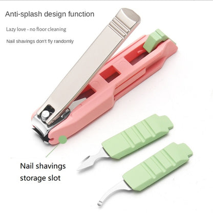 Anti-splash Nail Clippers Multifunctional Mobile Phone Holder Nail Clippers,Style: Red - Nail Art Equipment by PMC Jewellery | Online Shopping South Africa | PMC Jewellery | Buy Now Pay Later Mobicred