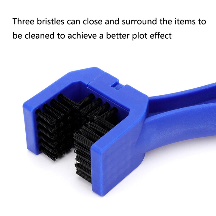1 Set BG-7168 Bicycle And Motorcycle Cleaning Brush Three-Sided Chain Brush, Colour: Red + Small Brush - Others by PMc TechLife | Online Shopping South Africa | PMc TechLife | Buy Now Pay Later Mobicred