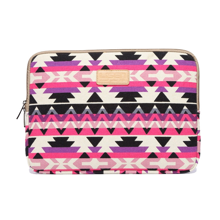 LiSEN LS-518 Lingge Pattern Laptop Computer Liner Bags, Size: 13 inch(Rose Red Pattern Geometry) - 13.3 inch by LiSEN | Online Shopping South Africa | PMC Jewellery | Buy Now Pay Later Mobicred