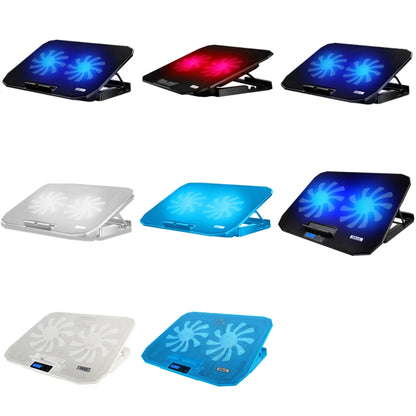 ICE COOREL N106 Laptop Base Adjustment Radiator Dual-Fan Notebook Cooling Bracket, Colour: Luxury Version (Knight Dark) - Cooling Pads by ICE COOREL | Online Shopping South Africa | PMC Jewellery | Buy Now Pay Later Mobicred