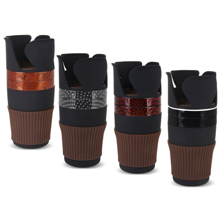 SUITU R151-4 Car Air Outlet Storage Water Cup Holder Mobile Phone Navigation Multi-function Storage Box(Black Silver Side) - Car Drink Holders by SUITU | Online Shopping South Africa | PMc TechLife | Buy Now Pay Later Mobicred