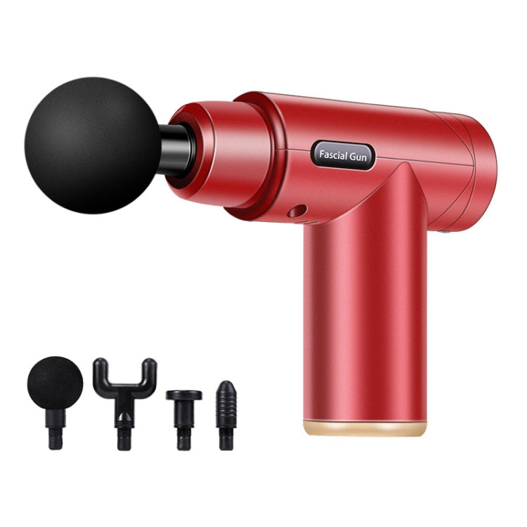 Fascia Massager Mini Electric Muscle Massager Portable Fitness Muscle Relaxing Massager Button(Superior Red) - free shipping - PMC TechLife - Order now!