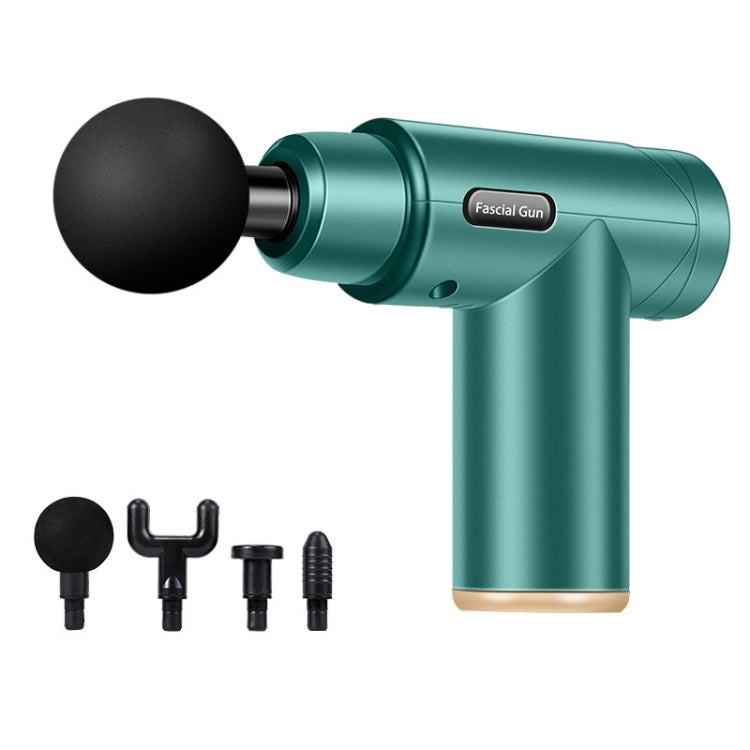 Fascia Massager Mini Electric Muscle Massager Portable Fitness Muscle Relaxing Massager Button(Dark Green) - free shipping - PMC TechLife - Order now!