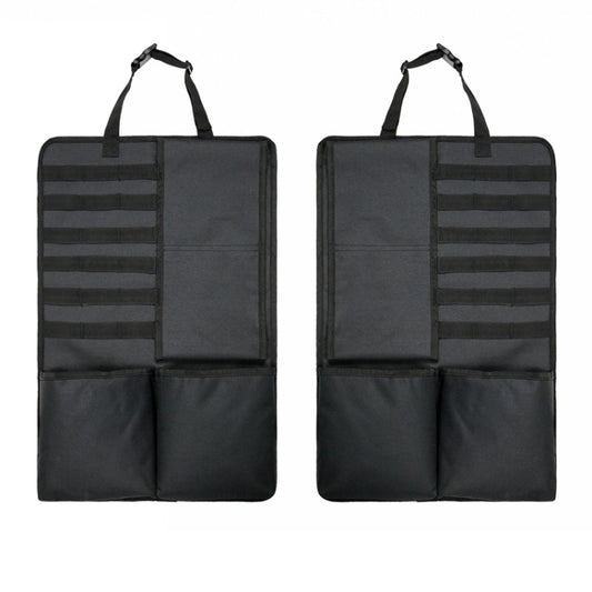 2 PCS Car Seat Back Hanging Bag Oxford Cloth Storage Bag(Black) - Seat Accessories by PMC Jewellery | Online Shopping South Africa | PMC Jewellery | Buy Now Pay Later Mobicred