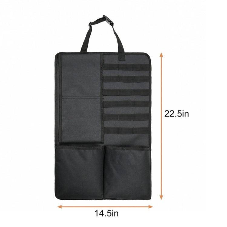 2 PCS Car Seat Back Hanging Bag Oxford Cloth Storage Bag(Black) - Seat Accessories by PMC Jewellery | Online Shopping South Africa | PMC Jewellery | Buy Now Pay Later Mobicred