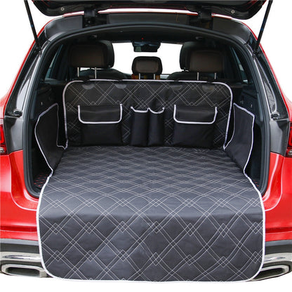 Car Trunk Mat Storage Pocket Dog Anti-dirty Mat(Black) - Seat Accessories by PMC Jewellery | Online Shopping South Africa | PMC Jewellery | Buy Now Pay Later Mobicred