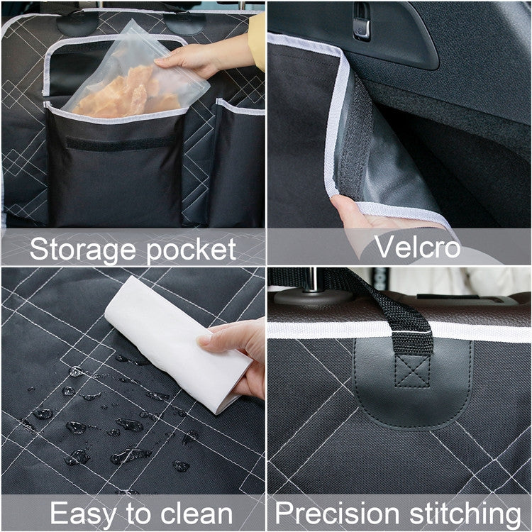 Car Trunk Mat Storage Pocket Dog Anti-dirty Mat(Black) - Seat Accessories by PMC Jewellery | Online Shopping South Africa | PMC Jewellery | Buy Now Pay Later Mobicred