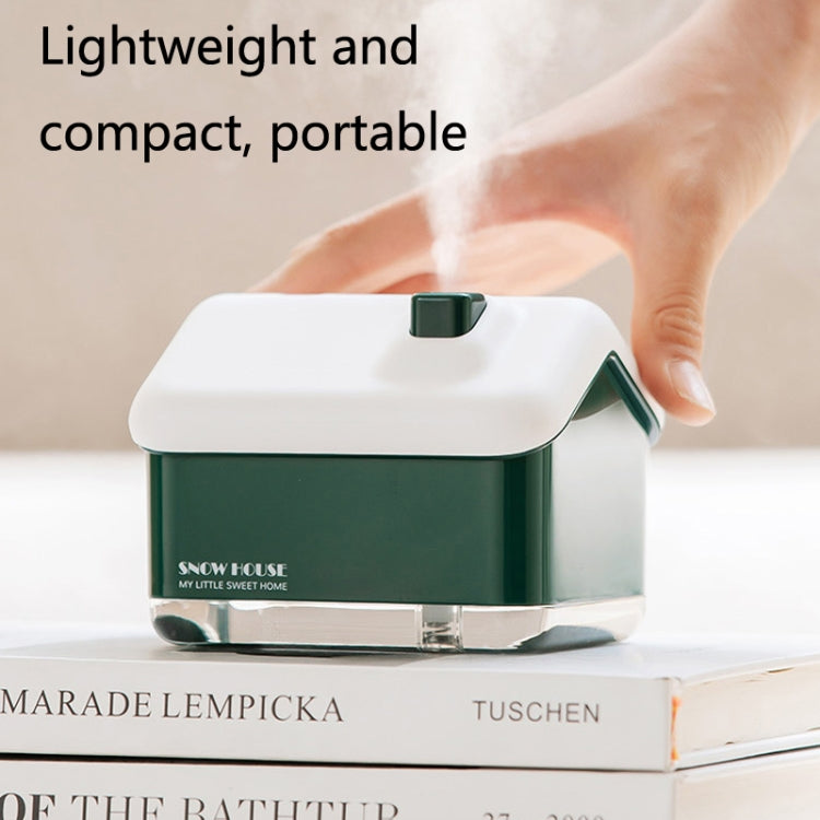 QB2020-008-G1 Mini Snow House Air Humidifier USB Bedroom Christmas Humidifier(White) - free shipping - PMC TechLife - Order now!