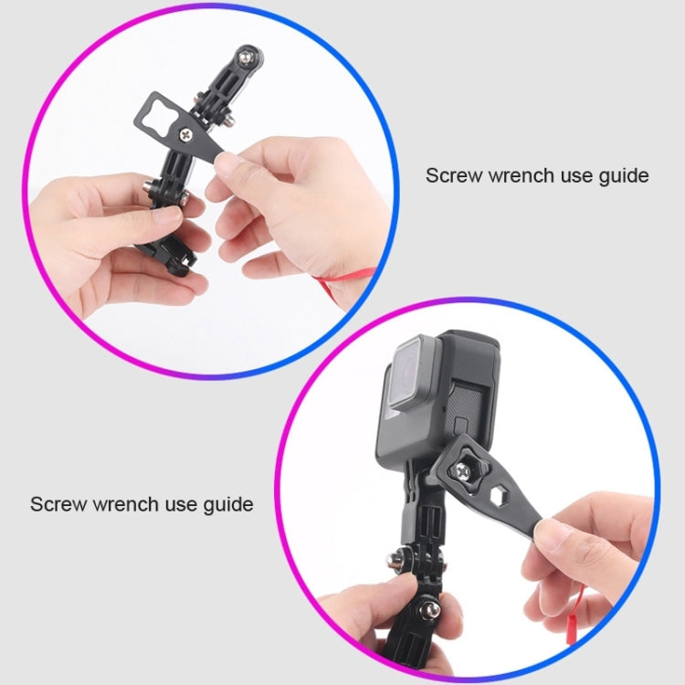 2 Set Cycling Helmet Adhesive Multi-Joint Arm Fixed Mount Set for GoPro Hero11 Black / HERO10 Black / GoPro HERO9 Black / HERO8 Black / HERO7 /6 /5 /5 Session /4 Session /4 /3+ /3 /2 /1, DJI Osmo Action and Other Action Cameras Style 3 -  by PMC Jewellery | Online Shopping South Africa | PMC Jewellery | Buy Now Pay Later Mobicred