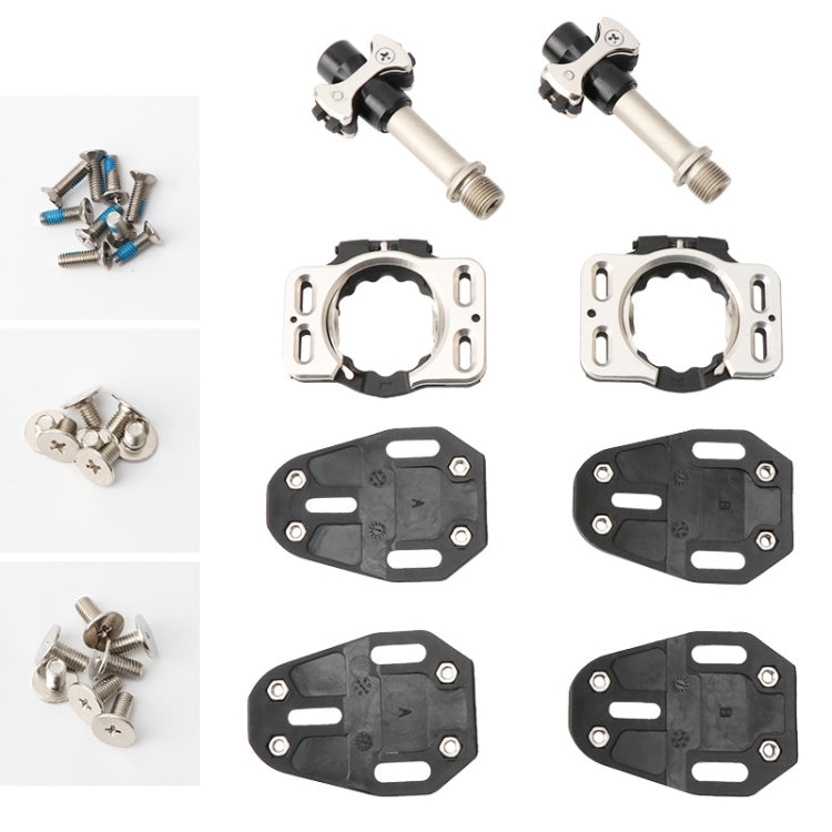 MEROCA Road Lock Shoes Card Three Pardin Bicycle Lollipops Self-Locking Pedal With Lock, Style: Titanium Alloy Axis (Red) - free shipping - PMc TechLife - Order now!