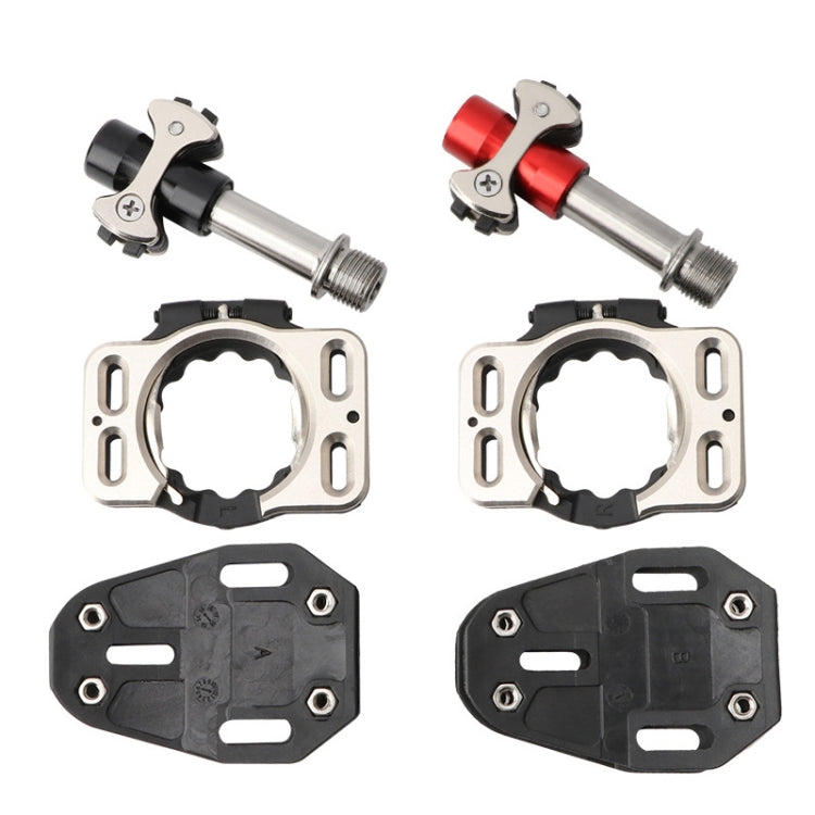MEROCA Road Lock Shoes Card Three Pardin Bicycle Lollipops Self-Locking Pedal With Lock, Style: Steel Axis (Black) - free shipping - PMc TechLife - Order now!