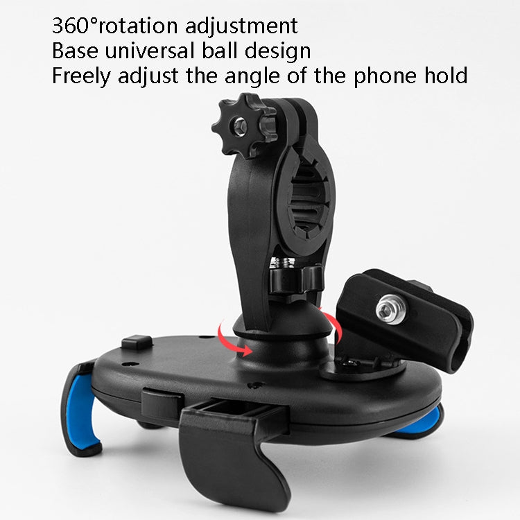CYCLINGBOX BG-2935 Bicycle Mobile Phone Bracket With Umbrella Waterproof Navigation Electric Car Mobile Phone Frame, Style: Rearview Mirror Installation (Blue) - free shipping - PMC TechLife - Order now!