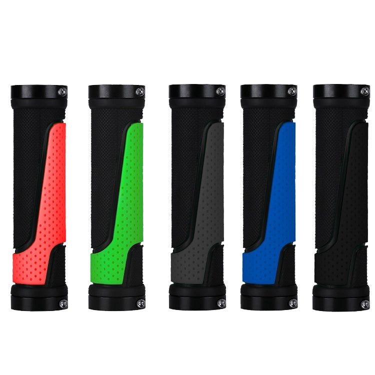 1pair BG-0404 Bicycle Rubber Handle Cover The Mountain Bike Bilateral Lock Dead Anti-Slip Handle Cover(Green) - Bicycle Grips by PMc TechLife | Online Shopping South Africa | PMc TechLife | Buy Now Pay Later Mobicred