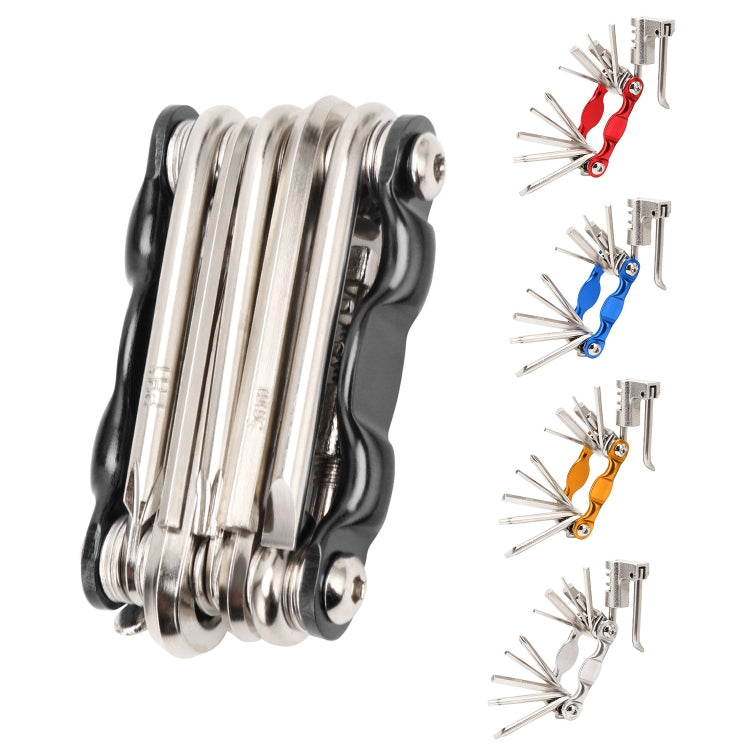 BG-9835D Bicycle Multi-Function Maintenance Curved 11 In 1 Tool Mountain Highway Bike With Interception Machine Combination Tool(gold) - free shipping - PMc TechLife - Order now!