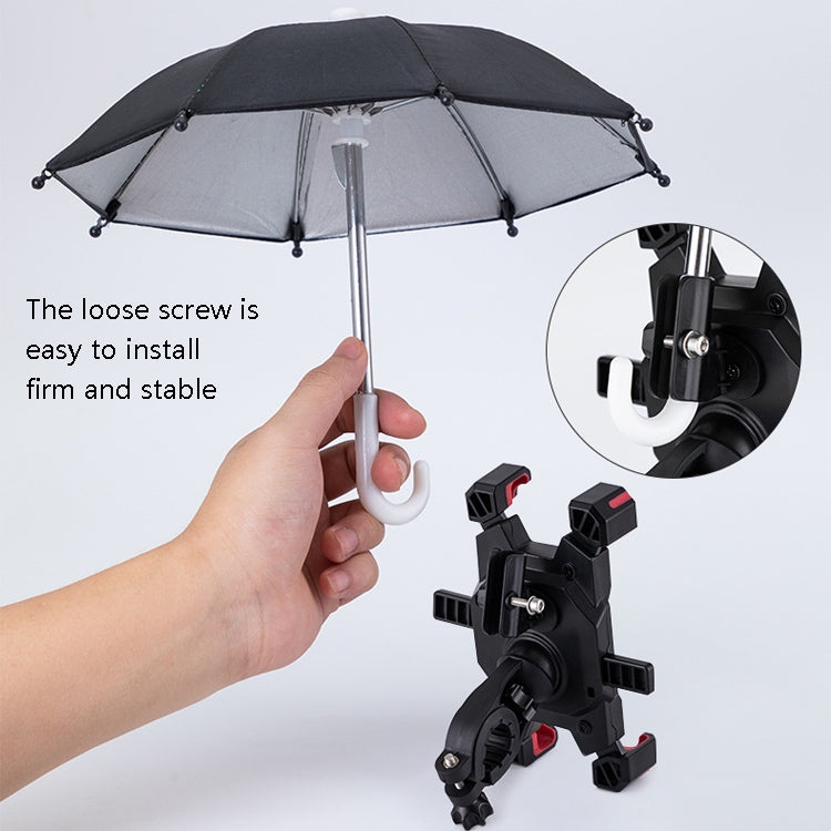 CYCLINGBOX Bicycle Mobile Phone Bracket With Parasol Rider Mobile Phone Frame, Style: Rearview Mirror Installation (Blue) - free shipping - PMC TechLife - Order now!