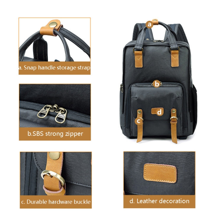 272 Wearable Shoulder Camera Bag Waterproof SLR Digital Camera Bag(Green) - Backpack by PMC TechLife | Online Shopping South Africa | PMC TechLife | Buy Now Pay Later Mobicred