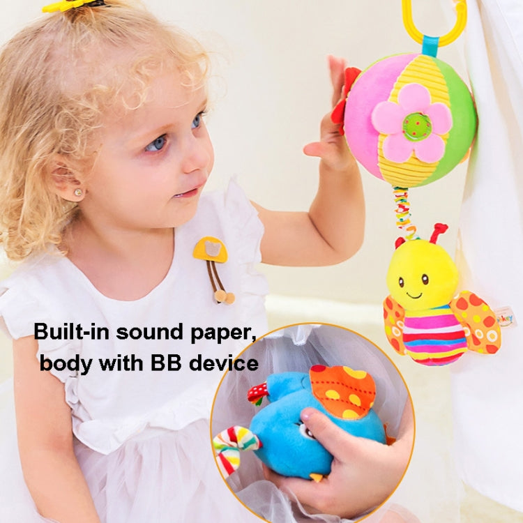 Stroller Drawstring Cloth Ball Toy Baby Soothing Hand Grab Ball Plush Bed Bell Lathe Pendant(Be) - Baby Toys by PMC TechLife | Online Shopping South Africa | PMC TechLife | Buy Now Pay Later Mobicred