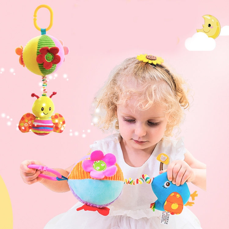 Stroller Drawstring Cloth Ball Toy Baby Soothing Hand Grab Ball Plush Bed Bell Lathe Pendant(Be) - Baby Toys by PMC TechLife | Online Shopping South Africa | PMC TechLife | Buy Now Pay Later Mobicred