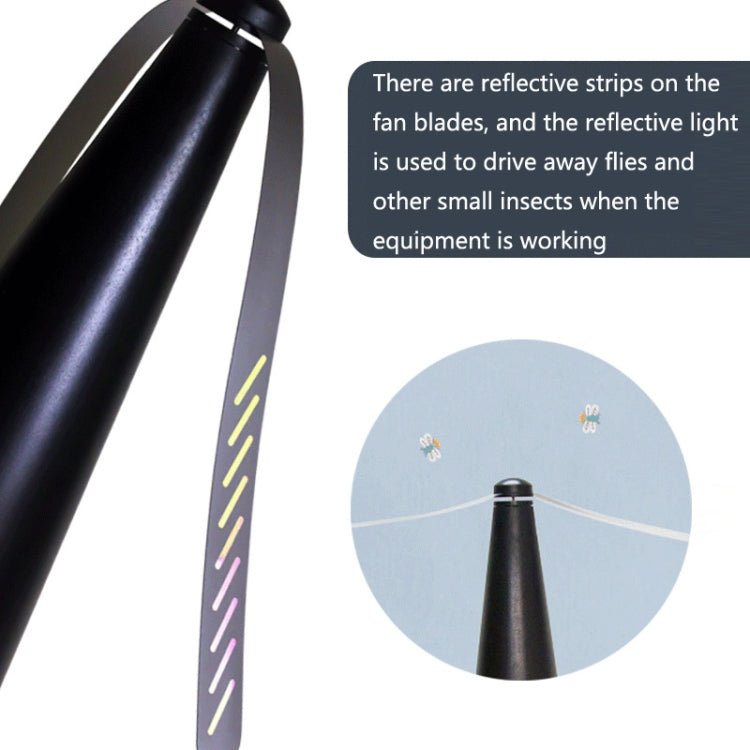 Outdoor Multi-Function Fan Leaf Fly Repeller Automatic Fly Trap Mosquito Repellent Fan(Black) - Repellents by PMC TechLife | Online Shopping South Africa | PMC TechLife | Buy Now Pay Later Mobicred