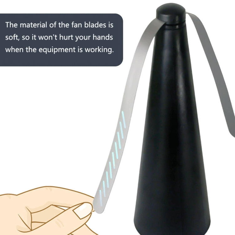 Outdoor Multi-Function Fan Leaf Fly Repeller Automatic Fly Trap Mosquito Repellent Fan(Black) - Repellents by PMC TechLife | Online Shopping South Africa | PMC TechLife | Buy Now Pay Later Mobicred
