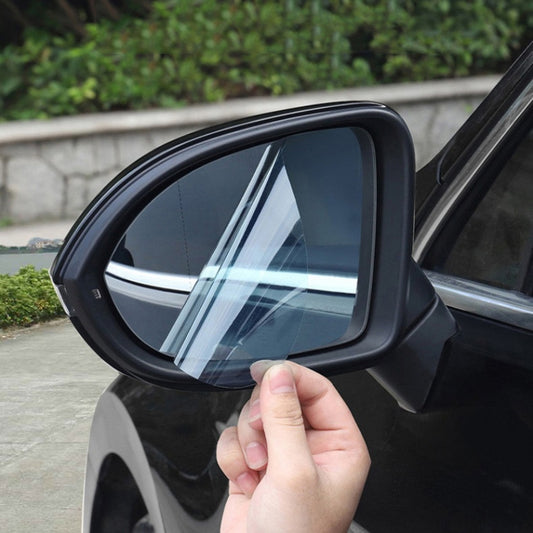 2pcs /Set Rainproof Anti-Fog And Anti-Reflective Film For Car Rearview Mirror Round 100mm(Transparent) - Auto Film by PMC Jewellery | Online Shopping South Africa | PMC Jewellery | Buy Now Pay Later Mobicred